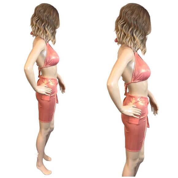 Moda Minx Shimmering Lights Short Sarong $59 - Picture 9 of 12